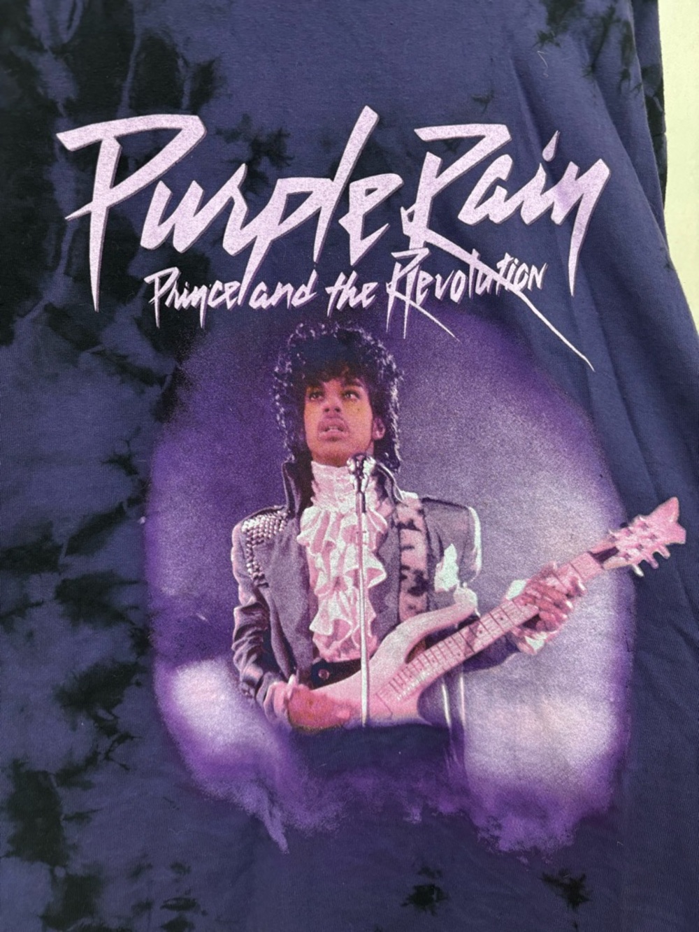 Prince & the Revolution Purple Rain tie dye tshirt size large - Picture 2 of 4